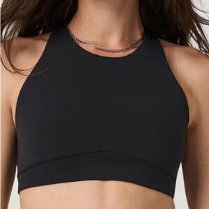Vuori High Neck Black Women's Sports Bra